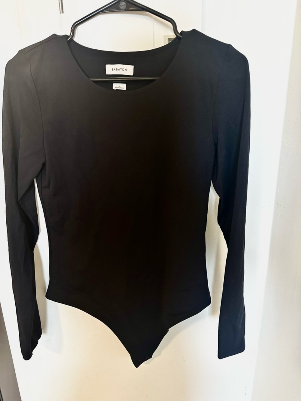 Aritzia Black Long Sleeve Bodysuit